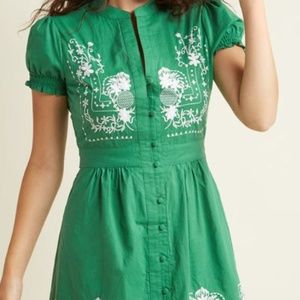 Little Green ModCloth Dress 1X